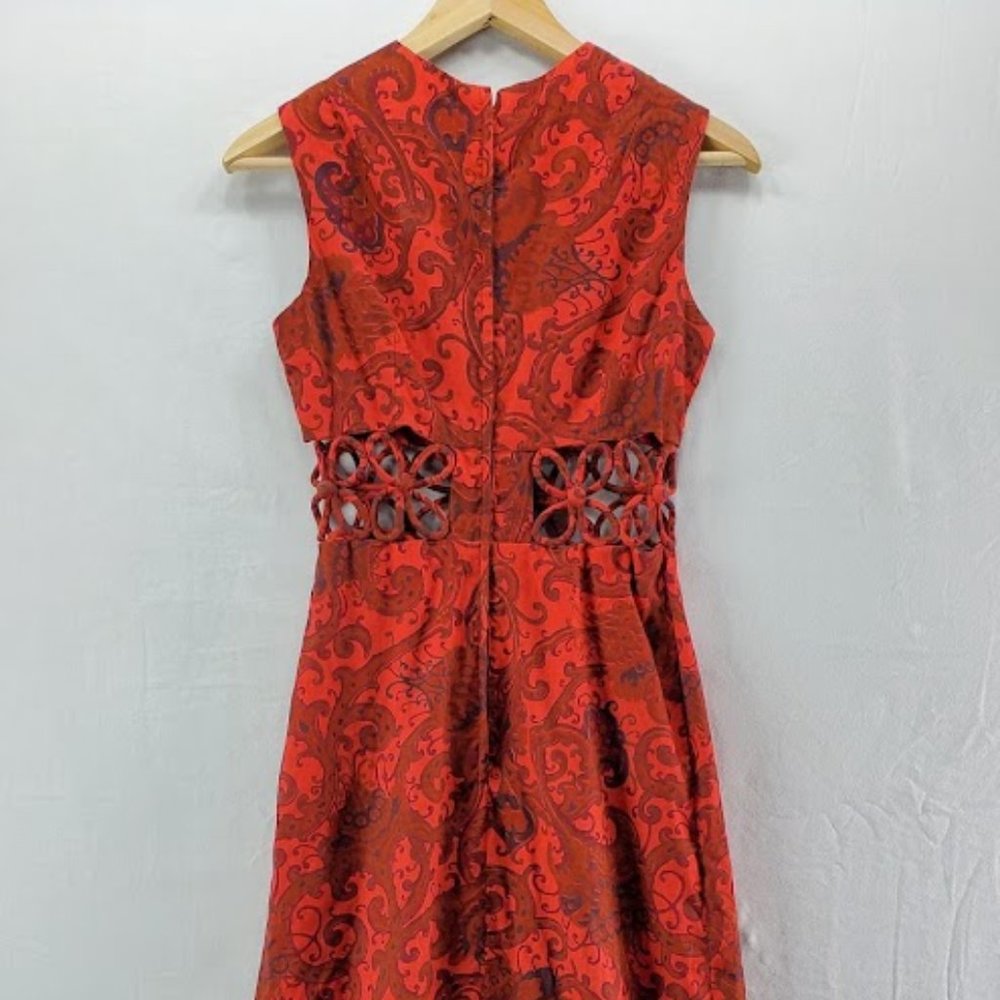 Vintage Handmade Maxi Dress Cut Out Waist Small - Picture 5 of 7